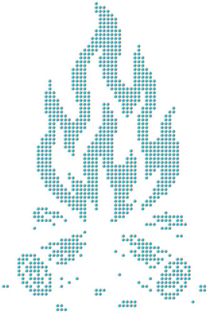 Трафарет Костер — RHT_BONFIRE1_SS16_CRYSTAL_AB_DMC