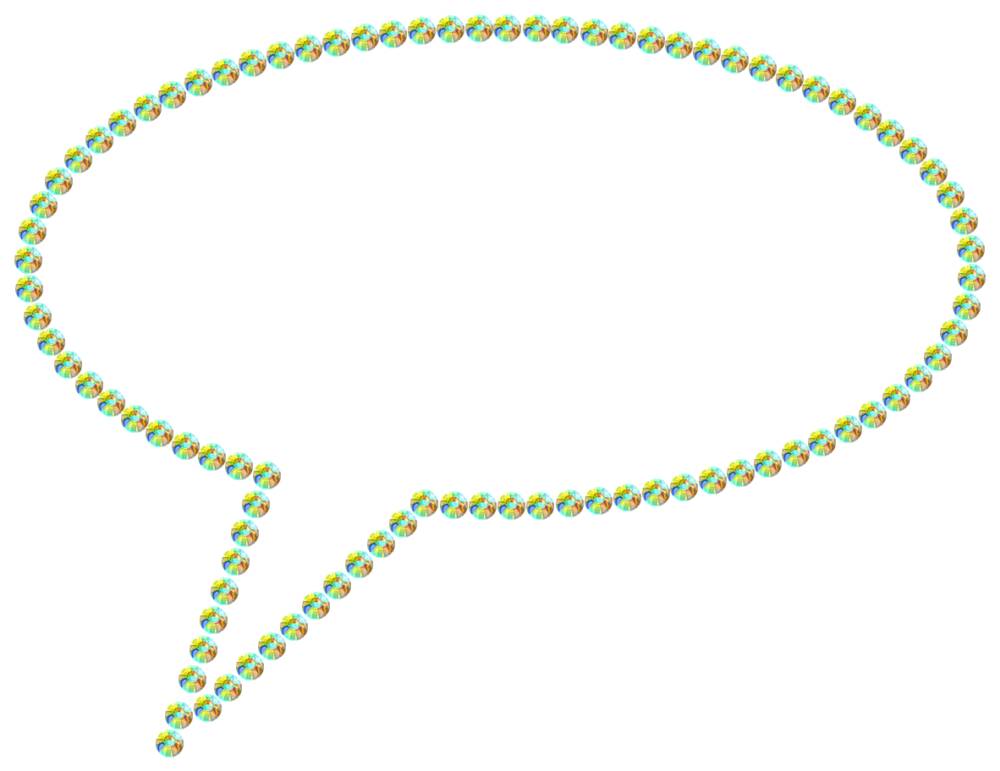 Трафарет Облако из комиксов — RHT_BUBBLE1_SS10_CRYSTAL_AB