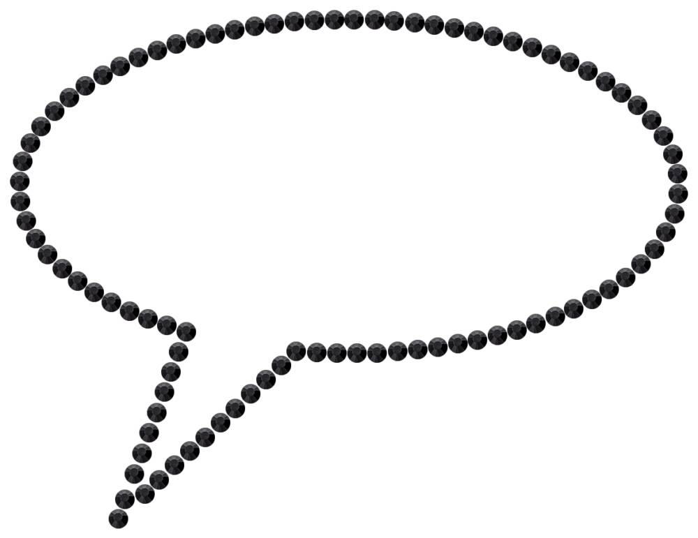 Трафарет Облако из комиксов — RHT_BUBBLE1_SS10_JET_BLACK