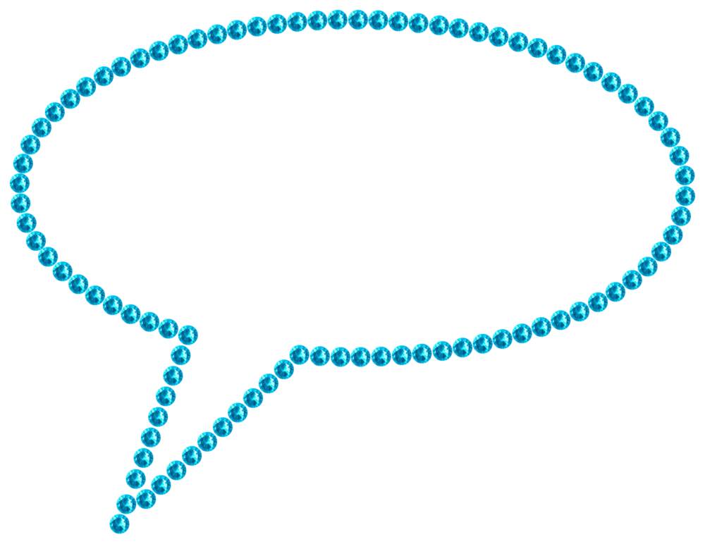 Трафарет Облако из комиксов — RHT_BUBBLE1_SS16_AQUAMARINE