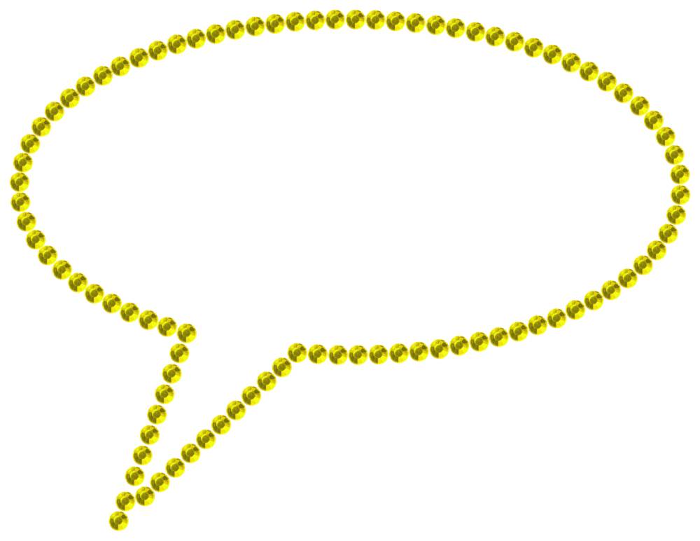Трафарет Облако из комиксов — RHT_BUBBLE1_SS16_CITRINE