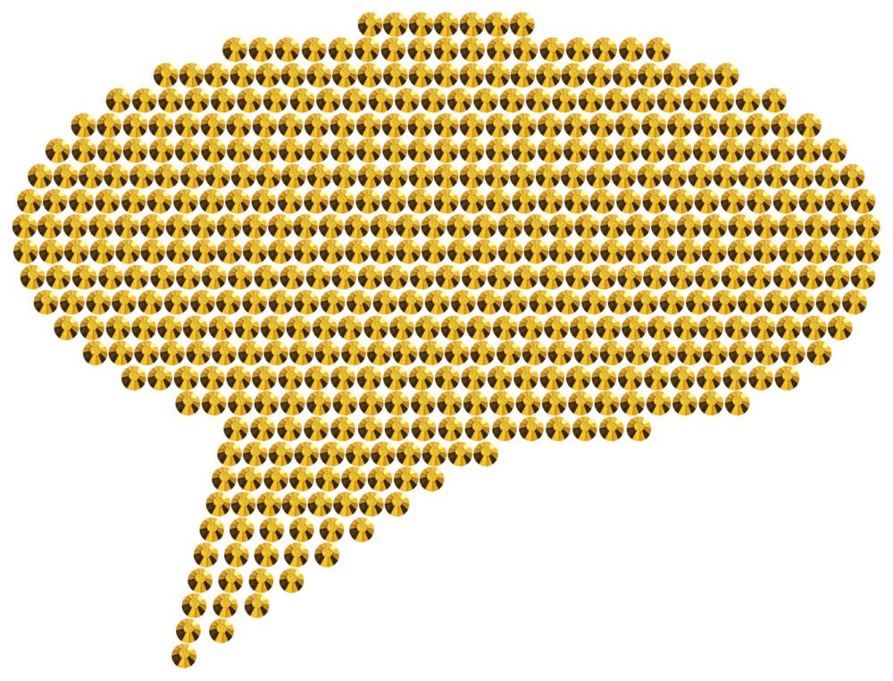Трафарет Облачко большое — RHT_BUBBLE2_SS16_GOLD