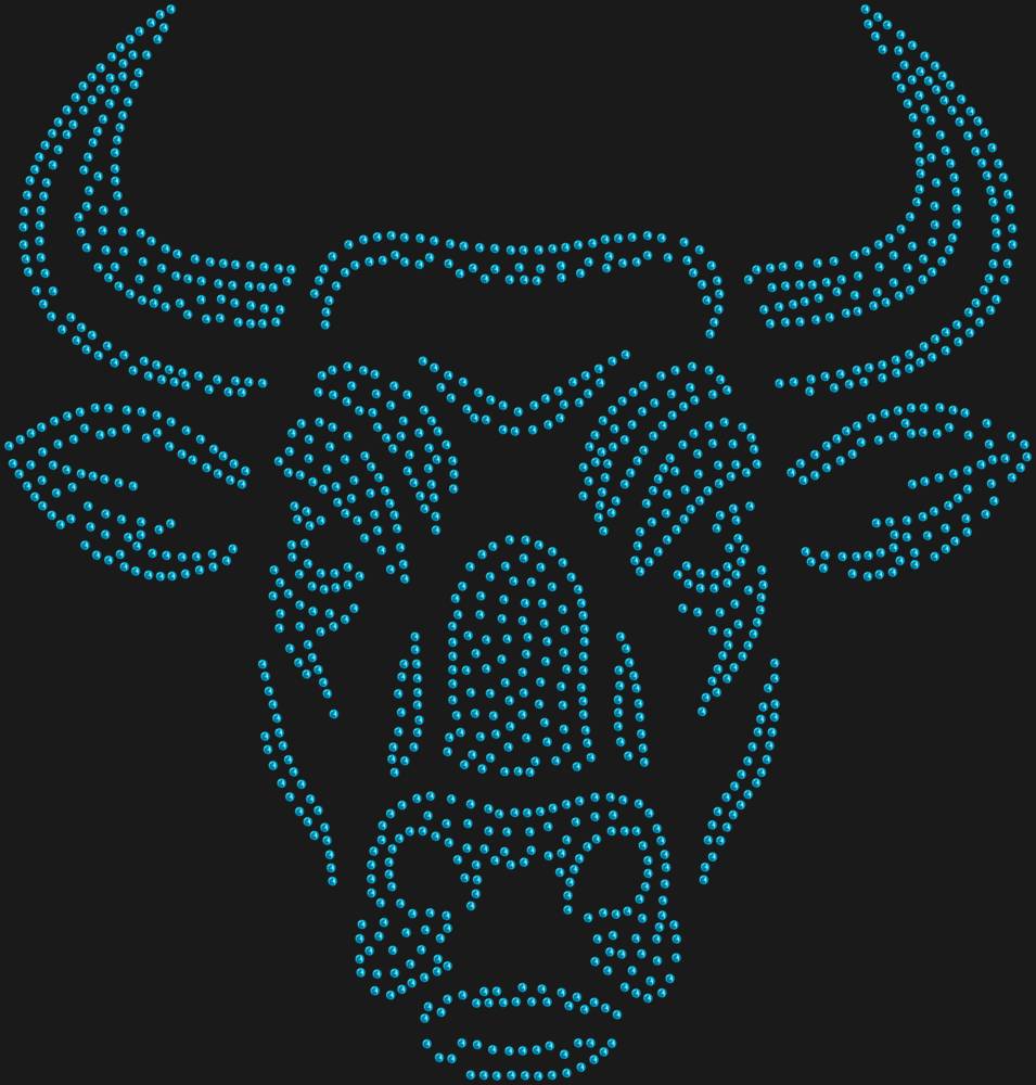 Трафарет Бык — RHT_BULL1_SS10_AQUAMARINE