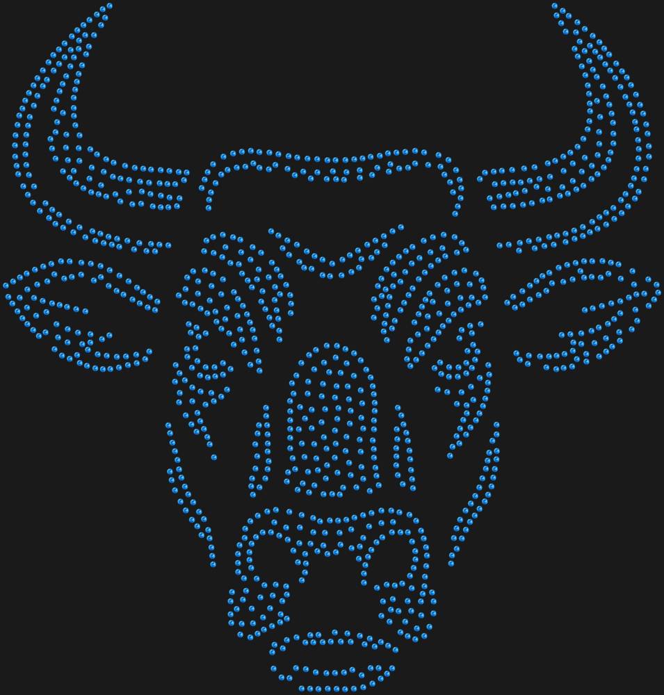 Трафарет Бык — RHT_BULL1_SS10_LT_SAPPHIRE