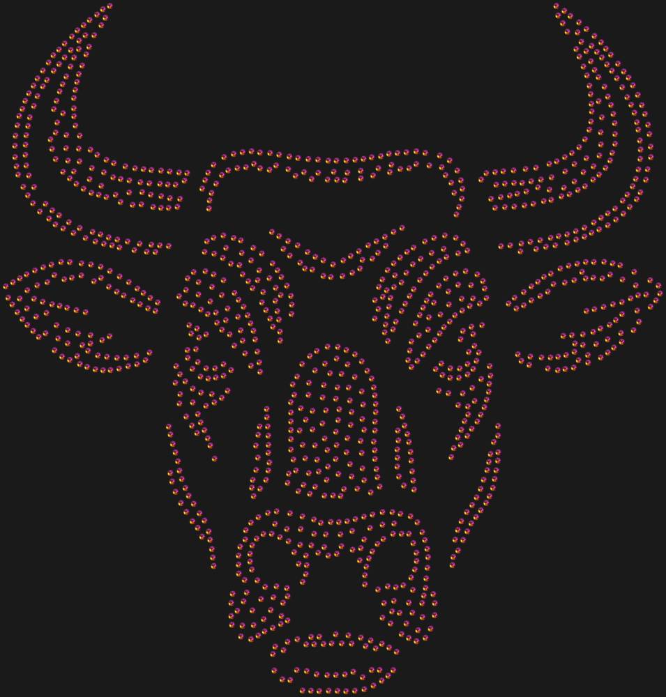 Трафарет Бык — RHT_BULL1_SS10_RAINBOW