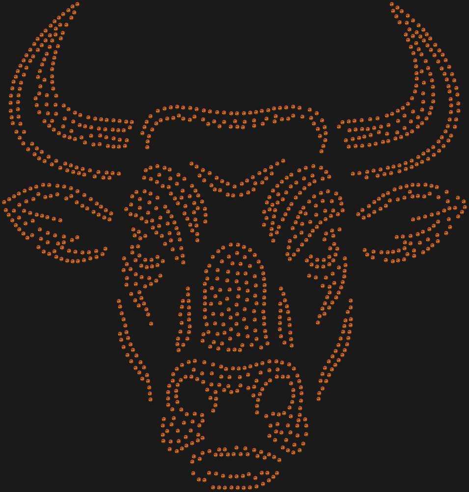 Трафарет Бык — RHT_BULL1_SS10_RED_VOLCANO