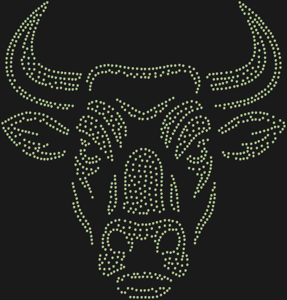 Трафарет Бык — RHT_BULL1_SS12_CRYSTAL_AB