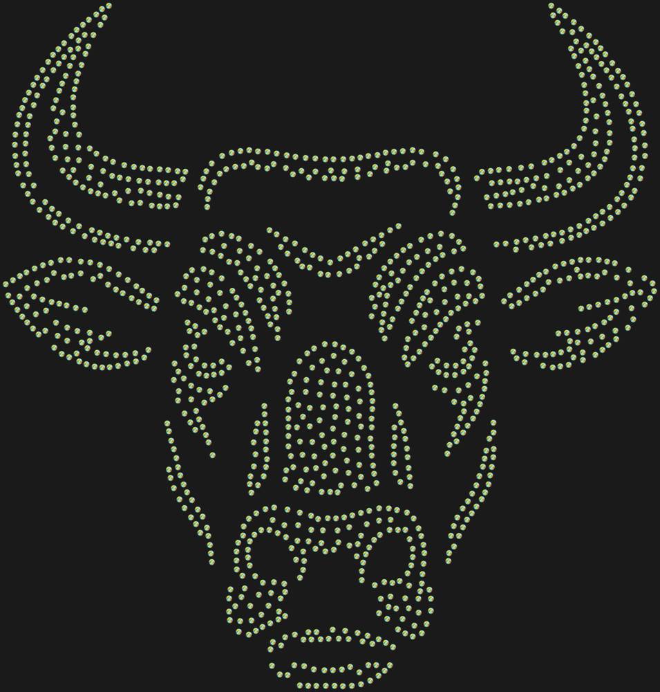 Трафарет Бык — RHT_BULL1_SS16_CRYSTAL_AB