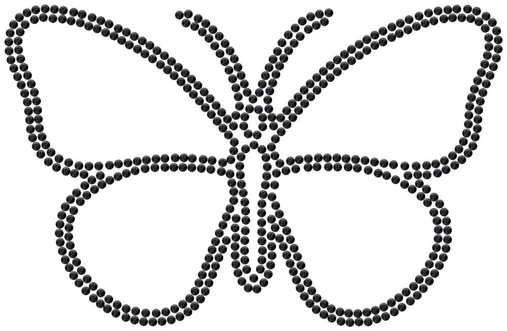 Трафарет Бабочка — RHT_BUTTERFLY1_SS10_JET_BLACK