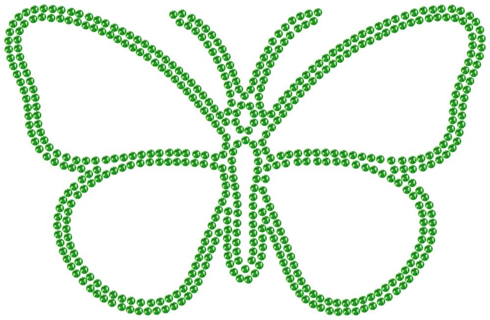 Трафарет Бабочка — RHT_BUTTERFLY1_SS10_LT_PERIDOT