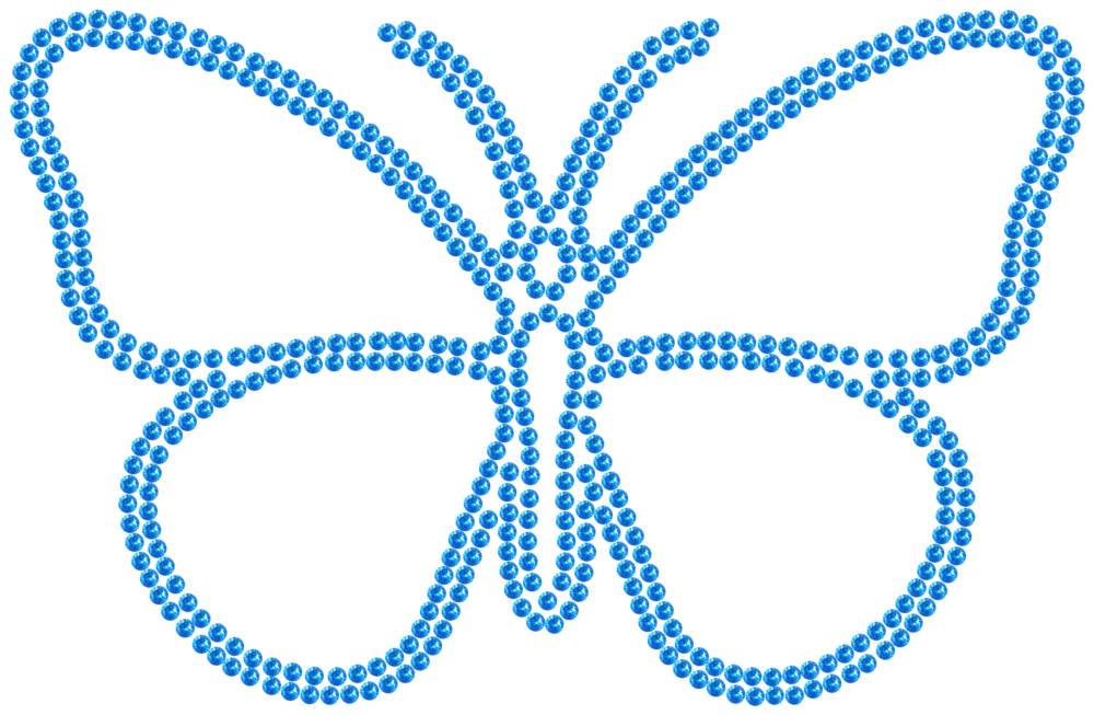 Трафарет Бабочка — RHT_BUTTERFLY1_SS10_LT_SAPPHIRE