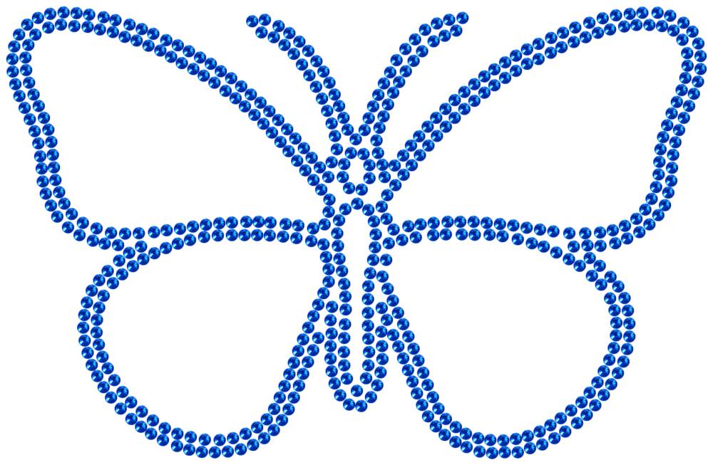 Трафарет Бабочка — RHT_BUTTERFLY1_SS10_SAPPHIRE