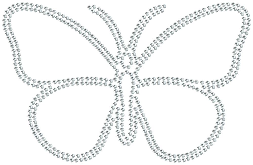 Трафарет Бабочка — RHT_BUTTERFLY1_SS16_CRYSTAL_CLEAR