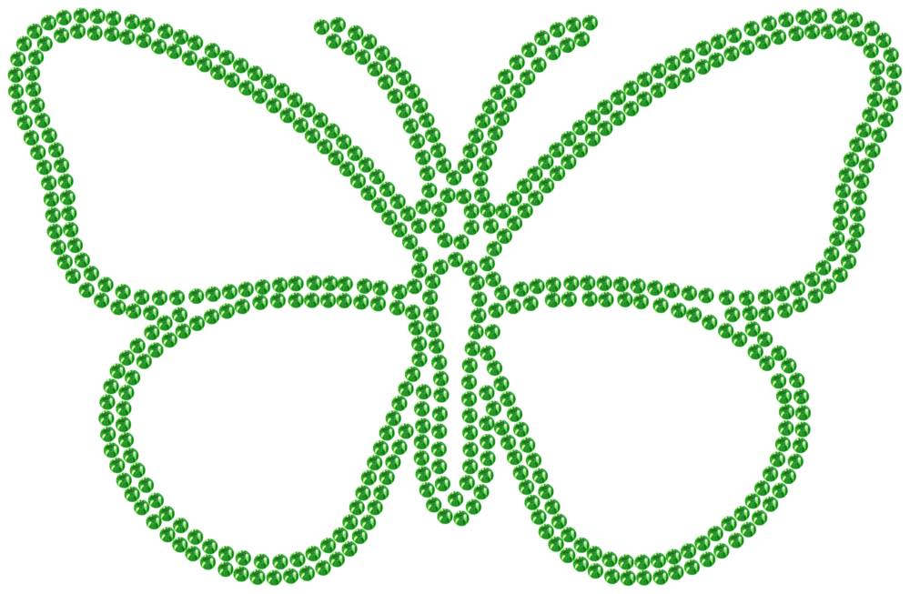 Трафарет Бабочка — RHT_BUTTERFLY1_SS16_LT_PERIDOT