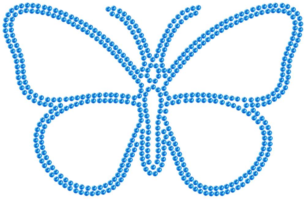 Трафарет Бабочка — RHT_BUTTERFLY1_SS16_LT_SAPPHIRE