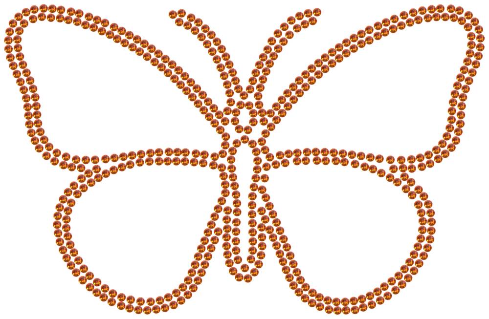 Трафарет Бабочка — RHT_BUTTERFLY1_SS16_RED_VOLCANO