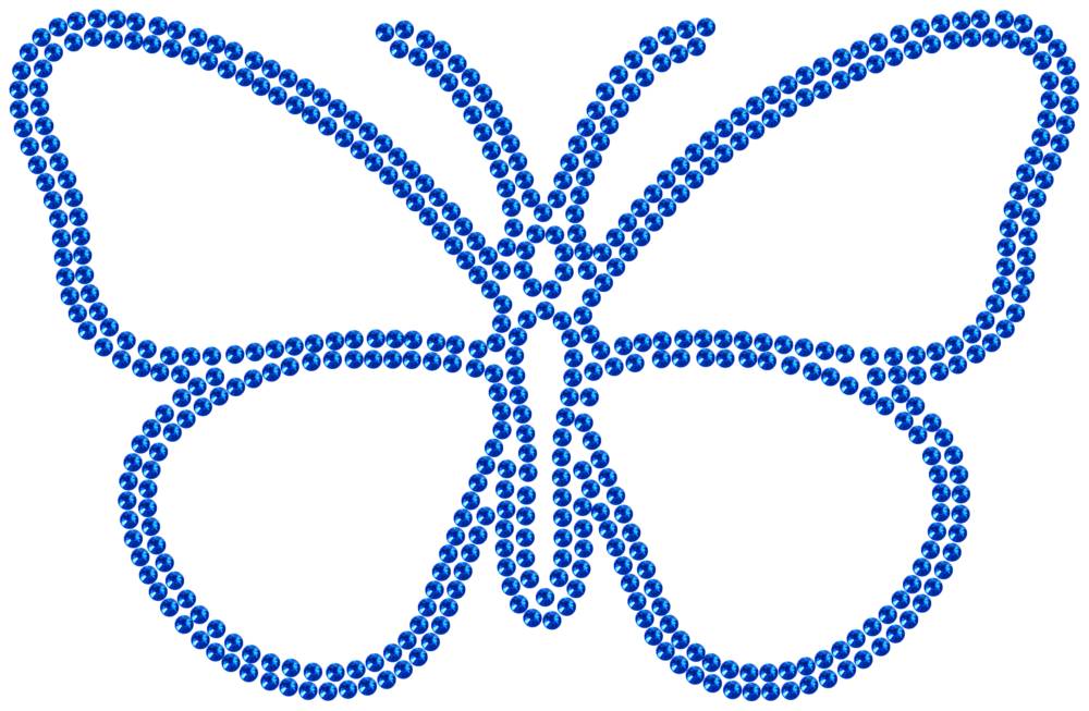Трафарет Бабочка — RHT_BUTTERFLY1_SS16_SAPPHIRE