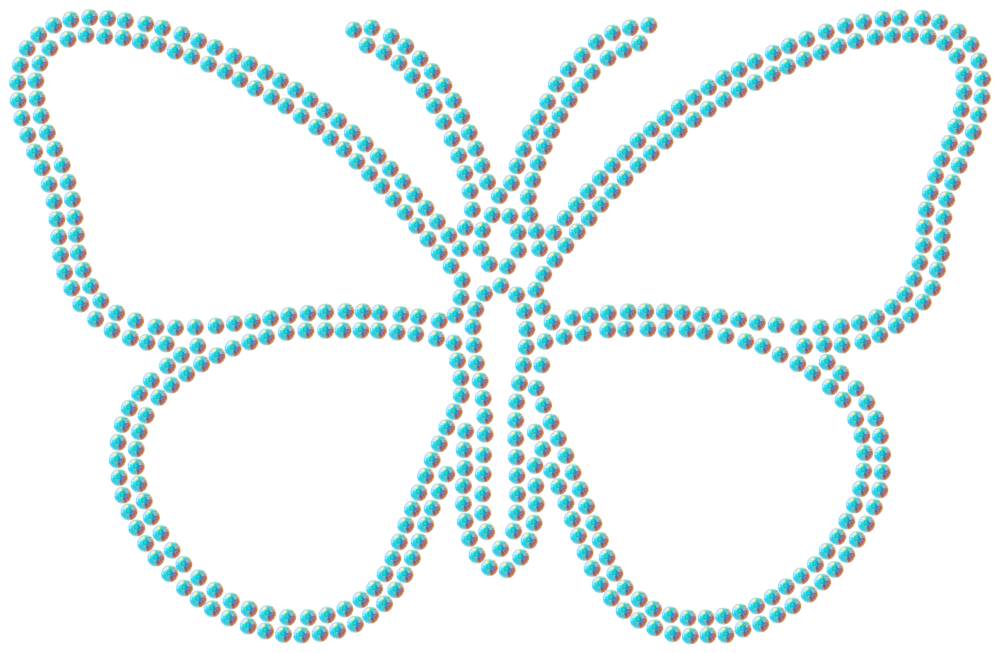 Трафарет Бабочка — RHT_BUTTERFLY1_SS20_CRYSTAL_AB_DMC
