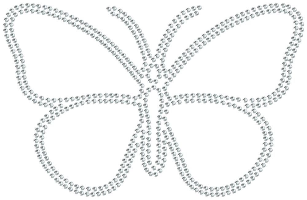 Трафарет Бабочка — RHT_BUTTERFLY1_SS20_CRYSTAL_CLEAR