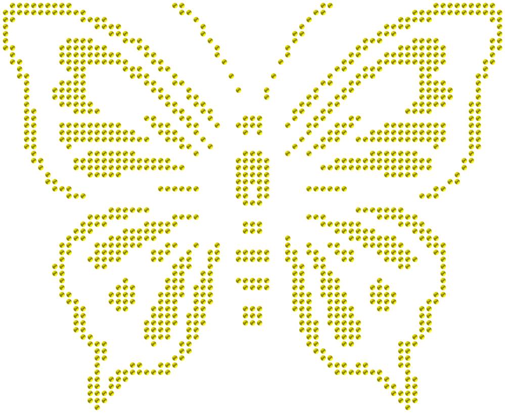 Трафарет Бабочка — RHT_BUTTERFLY2_SS10_CITRINE