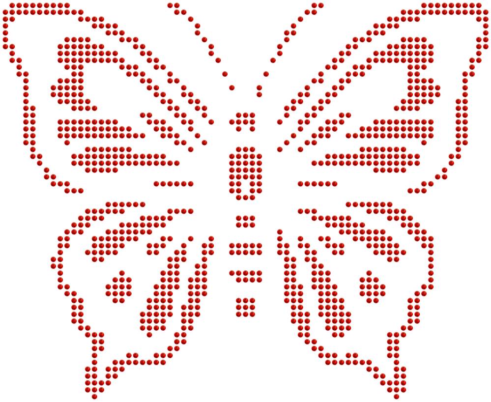 Трафарет Бабочка — RHT_BUTTERFLY2_SS10_LT_SIAM