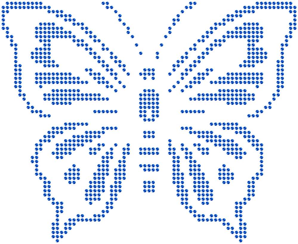 Трафарет Бабочка — RHT_BUTTERFLY2_SS10_SAPPHIRE