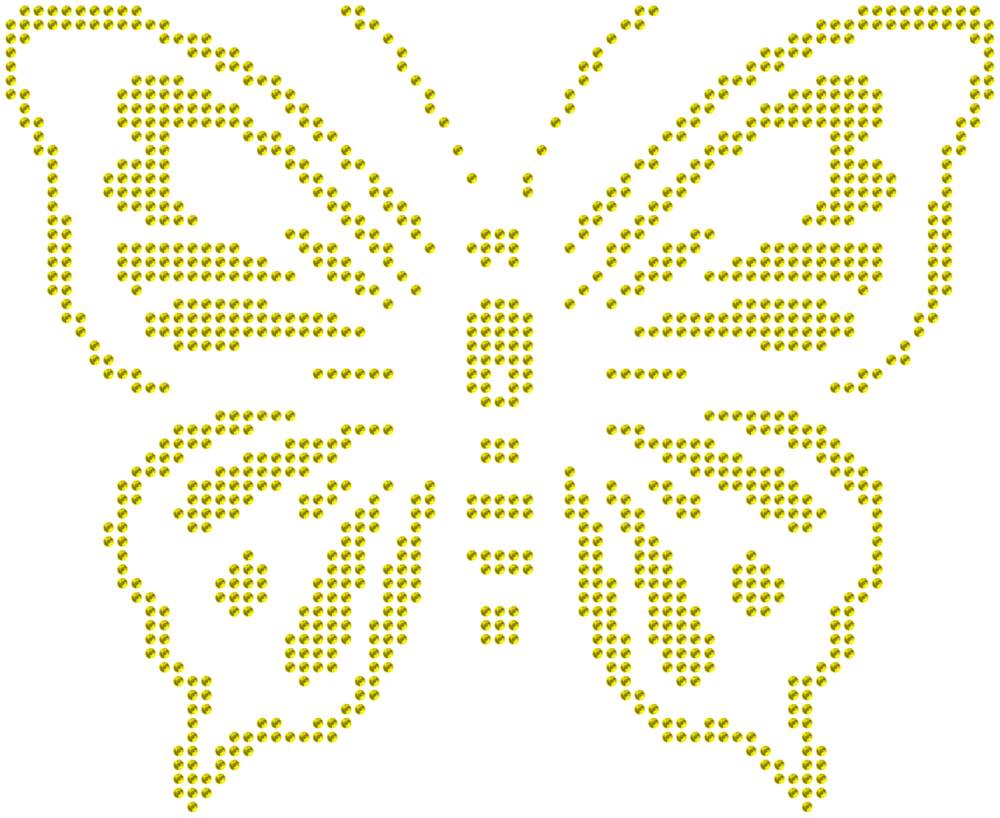 Трафарет Бабочка — RHT_BUTTERFLY2_SS16_CITRINE
