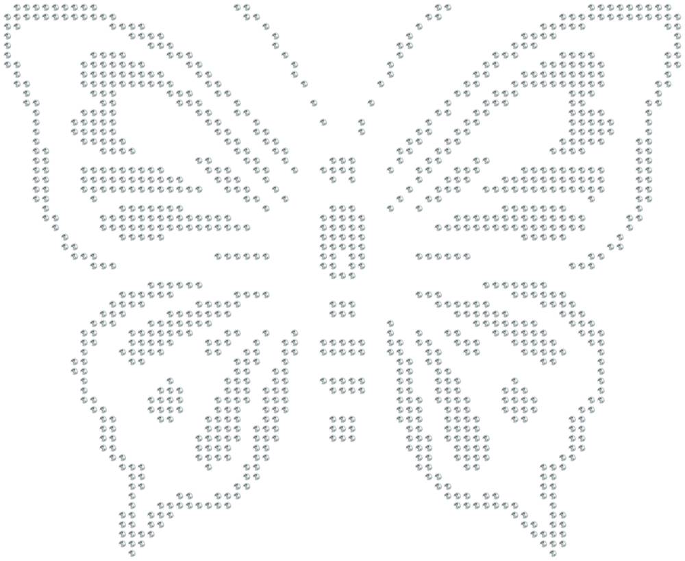 Трафарет Бабочка — RHT_BUTTERFLY2_SS16_CRYSTAL_CLEAR