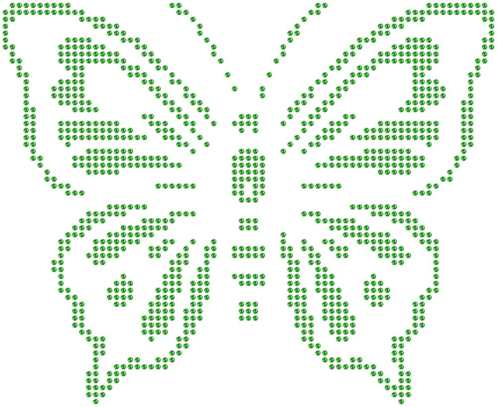 Трафарет Бабочка — RHT_BUTTERFLY2_SS16_LT_PERIDOT