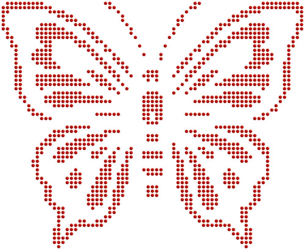 Трафарет Бабочка — RHT_BUTTERFLY2_SS16_LT_SIAM