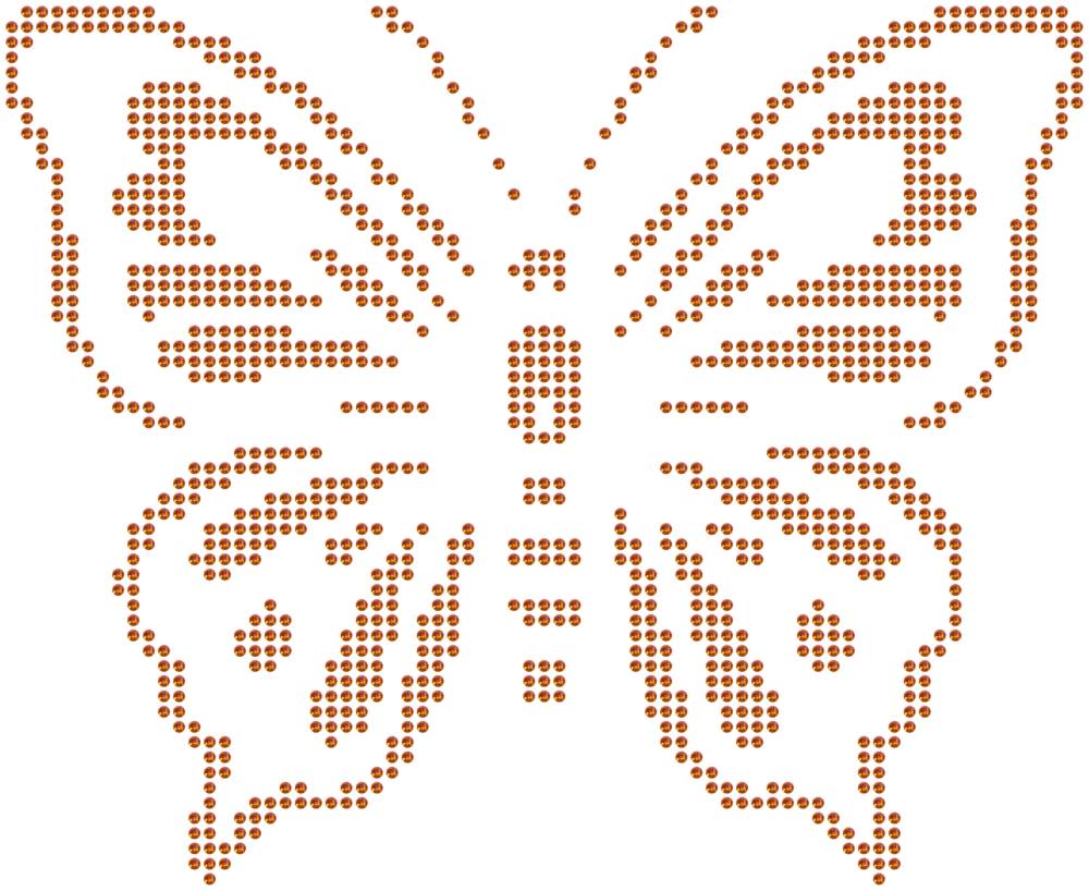 Трафарет Бабочка — RHT_BUTTERFLY2_SS16_RED_VOLCANO