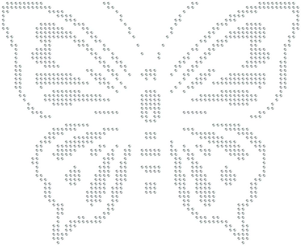 Трафарет Бабочка — RHT_BUTTERFLY2_SS20_CRYSTAL_CLEAR