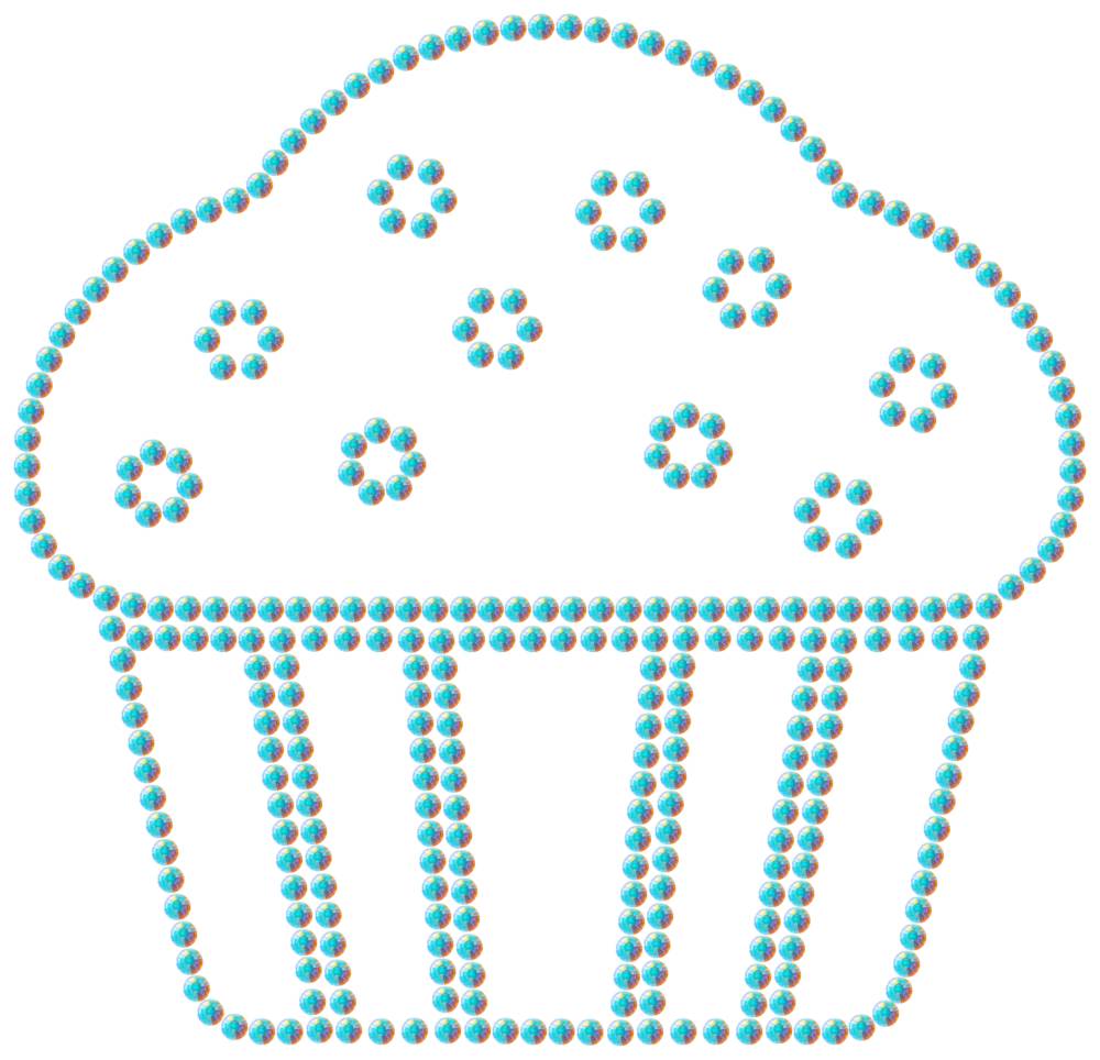 Трафарет Маффин — RHT_CAKE1_SS16_CRYSTAL_AB_DMC