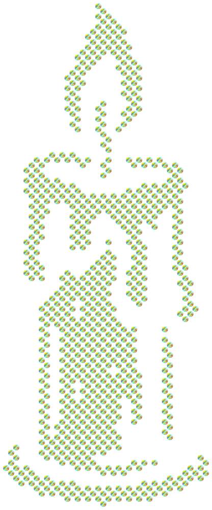 Трафарет Свеча — RHT_CANDLE1_SS12_CRYSTAL_AB
