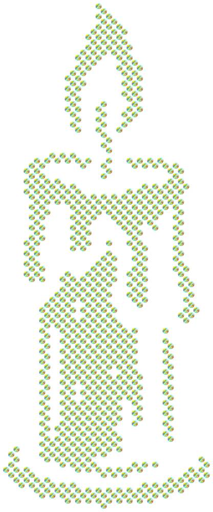 Трафарет Свеча — RHT_CANDLE1_SS16_CRYSTAL_AB