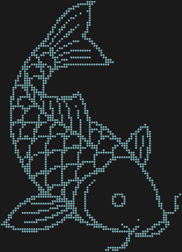 Трафарет Карп кои — RHT_CARP1_SS10_CRYSTAL_AB_DMC