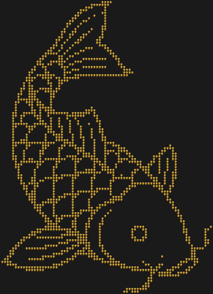 Трафарет Карп кои — RHT_CARP1_SS10_GOLD
