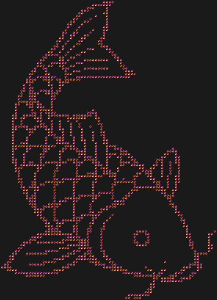 Трафарет Карп кои — RHT_CARP1_SS10_RAINBOW