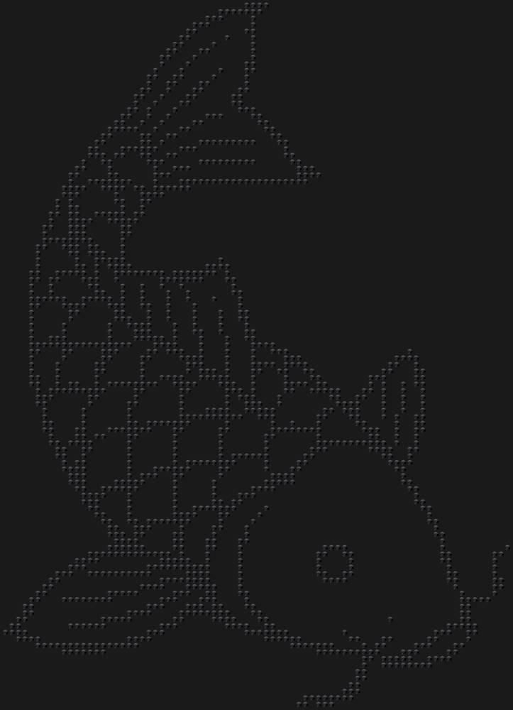Трафарет Карп кои — RHT_CARP1_SS16_JET_BLACK
