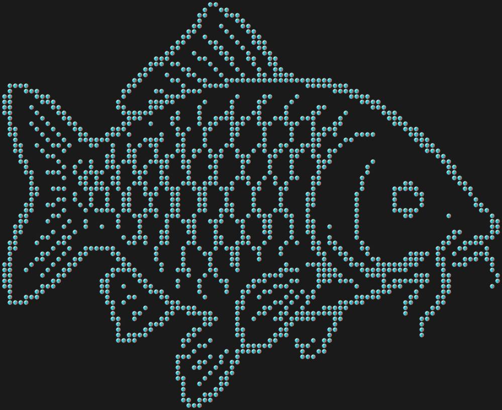 Трафарет Карп — RHT_CARP2_SS10_CRYSTAL_AB_DMC