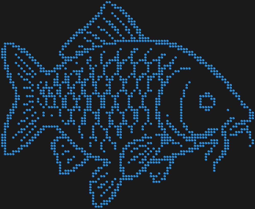 Трафарет Карп — RHT_CARP2_SS10_LT_SAPPHIRE