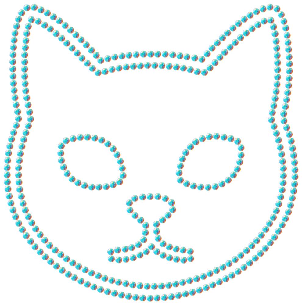 Трафарет Кот — RHT_CAT1_SS10_CRYSTAL_AB_DMC