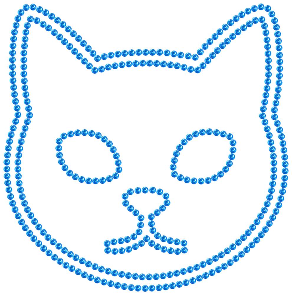 Трафарет Кот — RHT_CAT1_SS10_LT_SAPPHIRE
