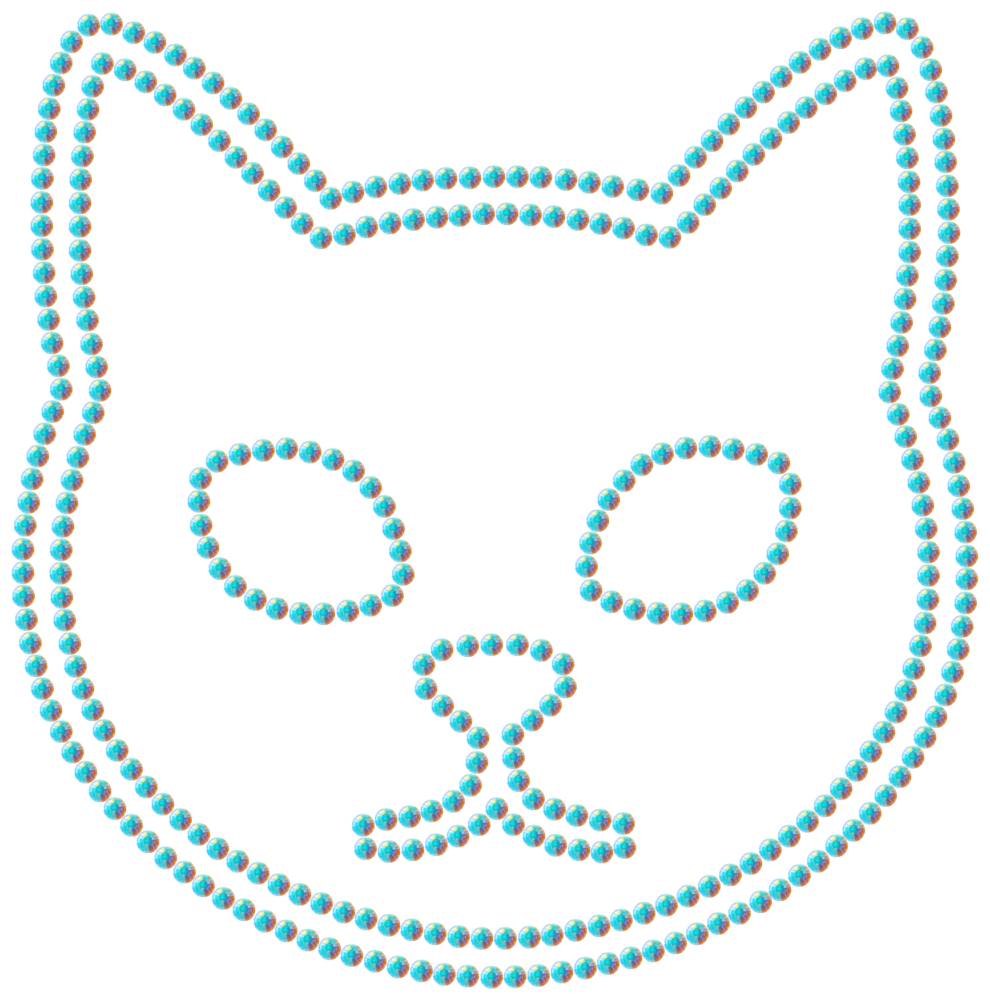 Трафарет Кот — RHT_CAT1_SS12_CRYSTAL_AB_DMC