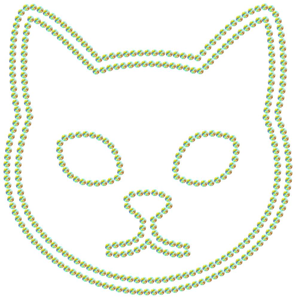 Трафарет Кот — RHT_CAT1_SS16_CRYSTAL_AB