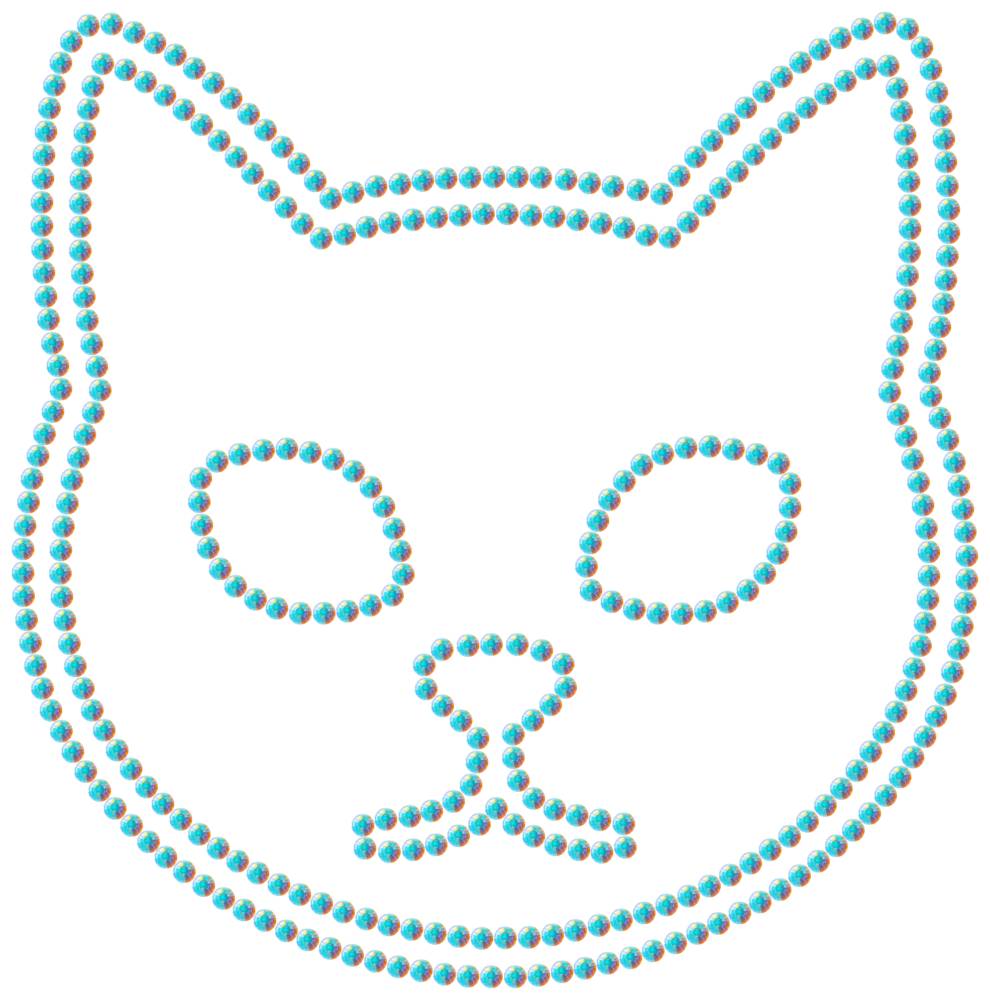 Трафарет Кот — RHT_CAT1_SS16_CRYSTAL_AB_DMC