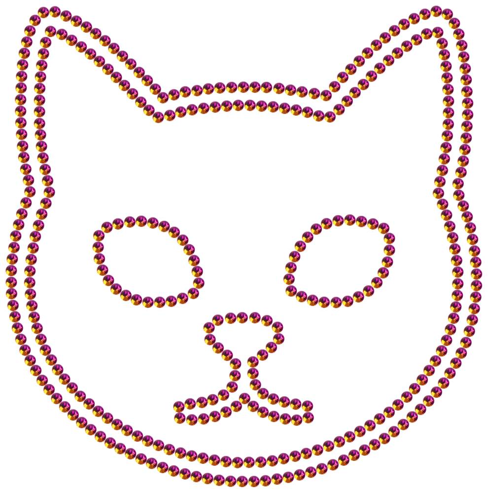 Трафарет Кот — RHT_CAT1_SS16_RAINBOW
