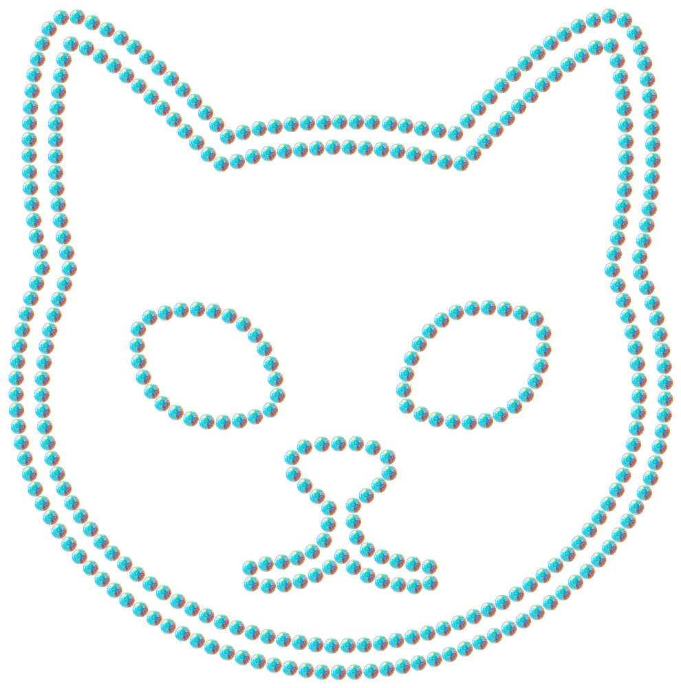 Трафарет Кот — RHT_CAT1_SS20_CRYSTAL_AB_DMC