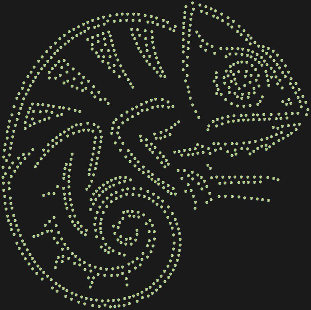 Трафарет Хамелеон — RHT_CHAMELEON1_SS12_CRYSTAL_AB