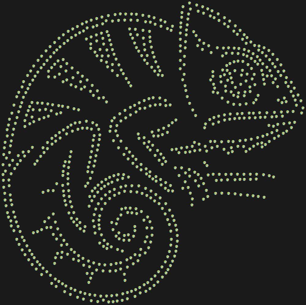 Трафарет Хамелеон — RHT_CHAMELEON1_SS20_CRYSTAL_AB
